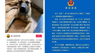 济南警方通报“男子炫耀在市中心饲养三只禁养犬”：行拘