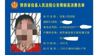 陕西佳县法院将两名未成年人纳入“限高”名单公告，曾有法院因此致歉