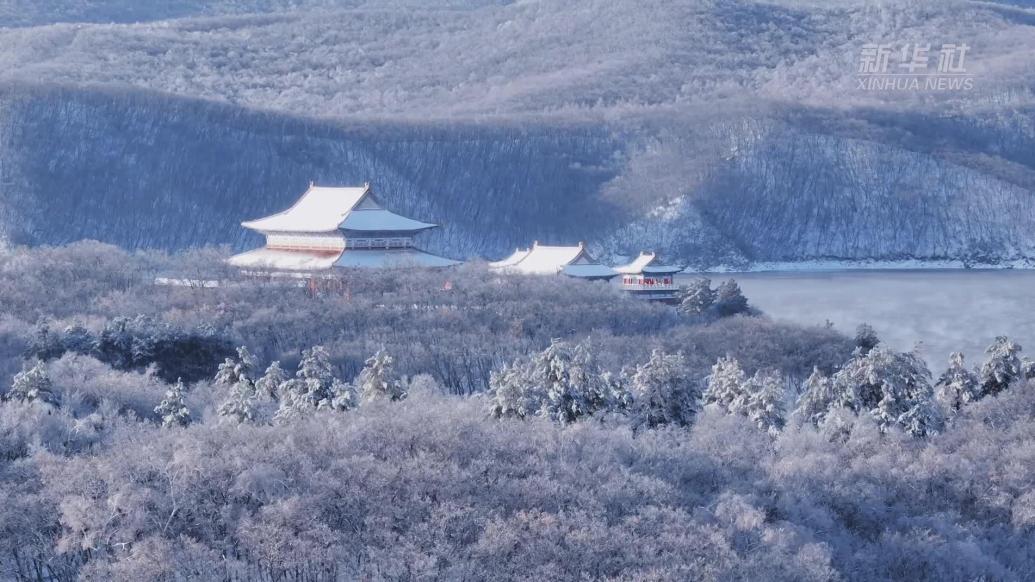 雪后镜泊湖犹如琉璃仙境