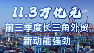 区域发展新亮点丨11.3万亿元，前三季度长三角外贸新动能强劲