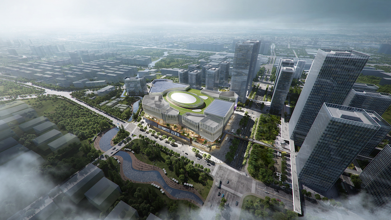 徐汇好看|华泾门户功能区商业旗舰项目"华之门广场"首发_城势_澎湃