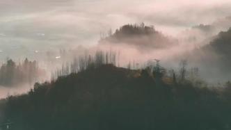 重庆巫溪：平流雾景观宛如人间仙境