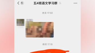 河南淮滨通报家长在群内发送不雅视频：警方介入调查