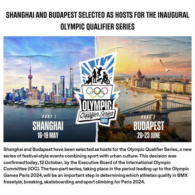 Olympic Qualification Series · Shanghai Volunteer Recruitment Starts, 800 people recruit three positions
