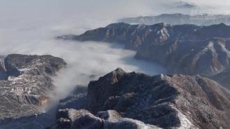 山西永济：雪飘五老峰