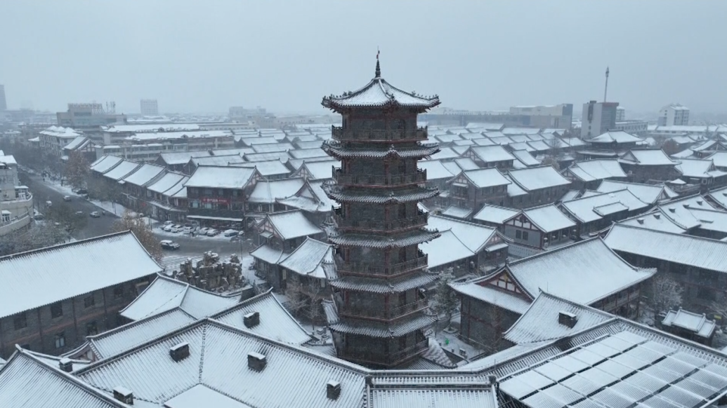 青州：飞雪落古城，美景皆如画