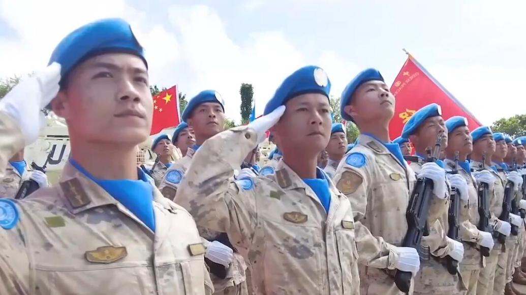 中国第九批赴南苏丹（朱巴）维和步兵营第一梯队官兵启程回国