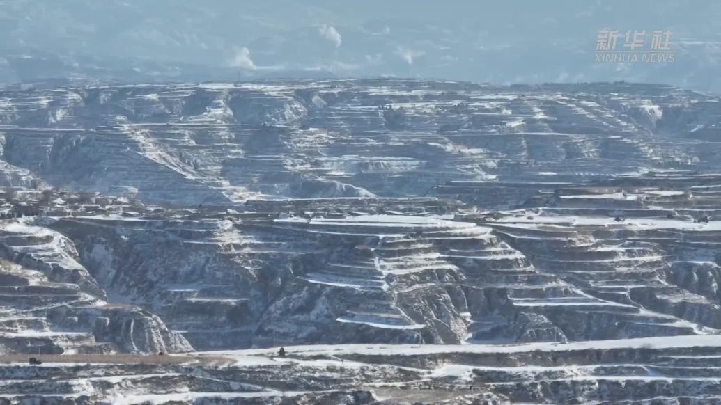 山西汾西：黃土高原雪景如畫