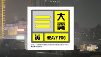 上海发布大雾黄色预警，能见度小于500米的雾将于今夜至明晨出现 