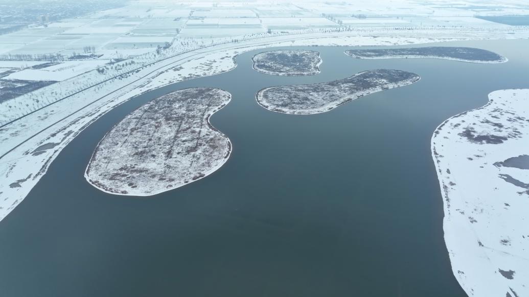 千城胜景｜河北藁城：雪后滹沱，水墨画中