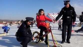 护航“冰雪季”，甘肃平凉警方走进滑雪场开展安全检查