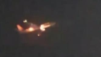韓國一波音客機被鳥擊中導致引擎起火，無人傷亡