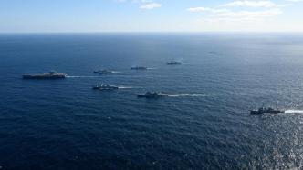 美日韩举行海上联合训练，美方出动卡尔文森号航母