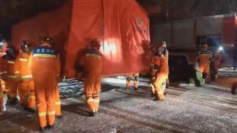 阿克苏消防搭建救灾帐篷，持续展开防火检查