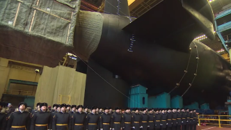 俄新型核潜艇“波扎尔斯基大公”号进行海试