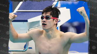 中国男队在世锦赛4x100米自由泳接力夺冠，潘展乐破世界纪录