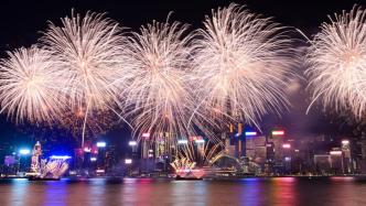 龙腾四海｜香港2万3千余发烟花绚烂，祈愿“龙年新传奇”