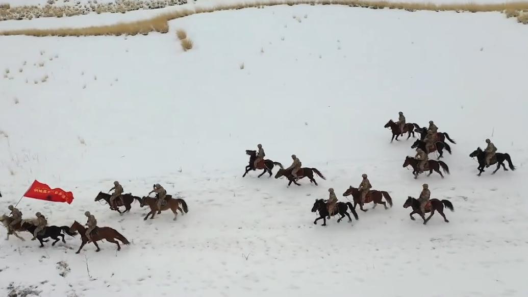 霸气！民兵骑兵连策马巡边