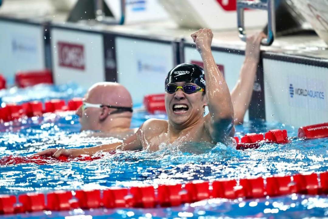 祝贺！中国队游泳世锦赛再夺两金