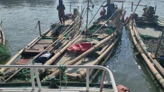 渔民在沪非法捕捞螺蚬，现场查获渔获6000余斤，十人被抓