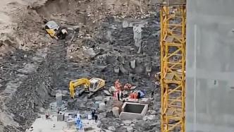 广州荔湾一在建工地出现塌方，两名施工人员遇难