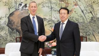 龚正市长会见美中贸易全国委员会会长艾伦，推动上海与美国深化经贸合作