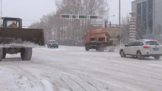 内蒙古通辽市出现大范围降雪，最大降雪量7.7毫米