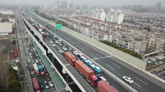 上海外環(huán)隧道封閉施工后首個早高峰：郊環(huán)隧道浦西往浦東方向流量翻倍