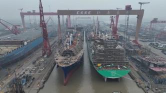 开启“加速度”模式，沪东中华4艘大型LNG船同坞并建
