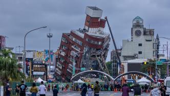 地震中严重倾斜的花莲天王星大楼开拆，预计2周内完成
