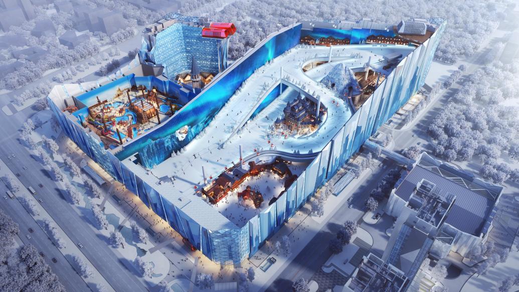 全球最大室内滑雪场进入建设收尾阶段，首次对外公开内部空间