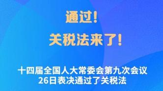 关税法自2024年12月1日起施行