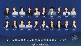 王红霞等20位科学家荣获“中国青年女科学家奖”