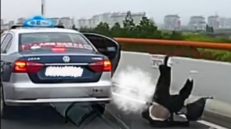 女子从行驶中出租车打开车门跳车，上海浦东警方通报