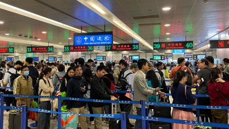 五一小长假上海浦东、虹桥两大空港口岸迎来出入境双向客流高峰