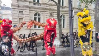 时政Vlog丨龙狮双舞 欢迎习近平主席到访巴黎