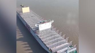 船长399.99米！中国造全球最大集装箱船试航