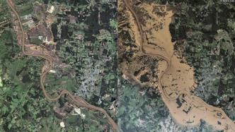 卫星图像：巴西南部南里奥格兰德州遇史上最严重洪灾