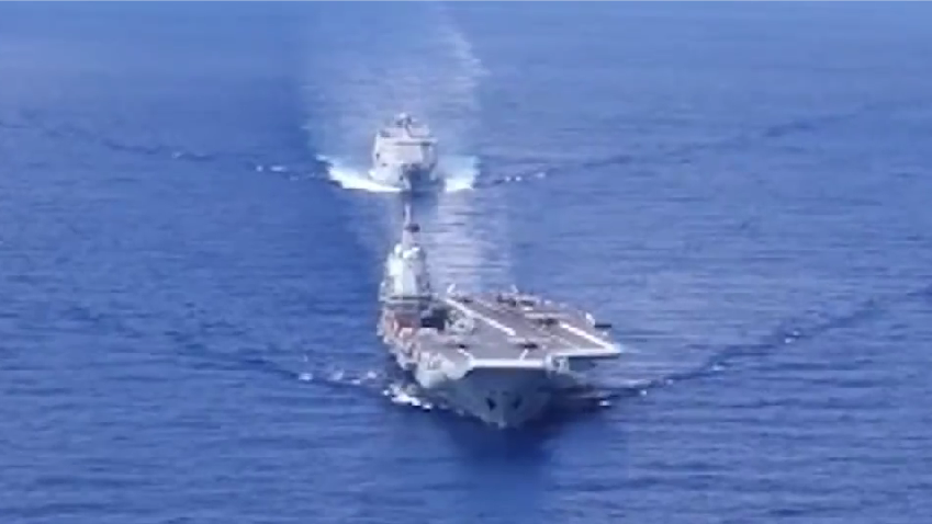 萬噸大驅延安艦編隊協同防空訓練