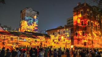 城事｜深圳百年古墟以墙为幕，光影盛宴打造夜游项目