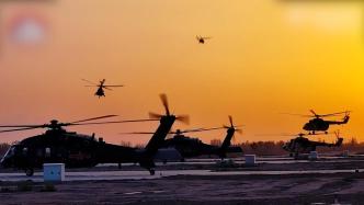 战鹰列阵！陆军多型直升机跨昼夜飞训现场