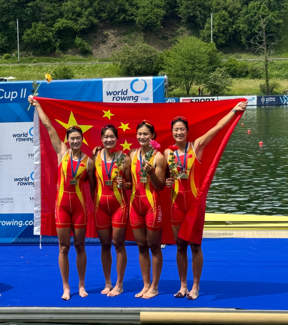 中国水上项目全力练兵，奥运冠军组合赛艇世界杯摘铜