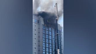 保定交通大廈起火，火已被撲滅無人員受傷