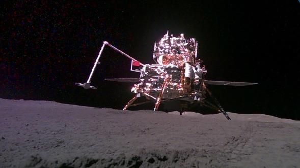 嫦娥六号着陆器上升器合影来了