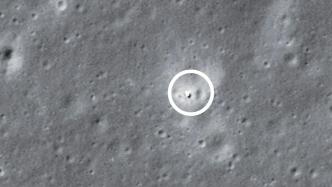 美媒：NASA首次在月球背面拍摄到嫦娥六号着陆点