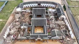 “客家第一宗祠”福建上杭官田李氏大宗祠暴雨后大面积坍塌