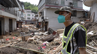 梅州水災(zāi)第五日：一條橫跨閩粵的街道正苦等消殺