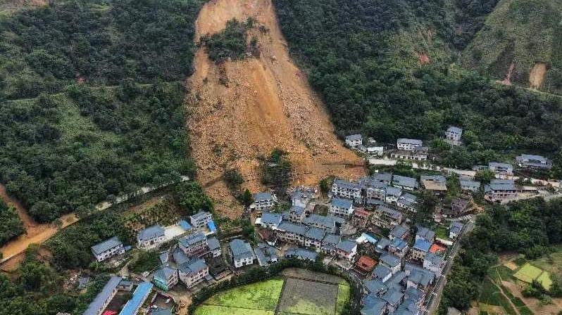 福建龙岩上杭县发生山体滑坡，中国安能二局紧急驰援