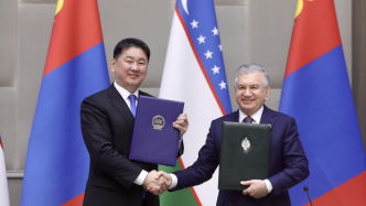 蒙古国总统首次访问乌兹别克斯坦，签署十余份合作文件
