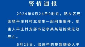 邯郸警方通报村支书被害：嫌疑人曾酒后滋事与其发生矛盾